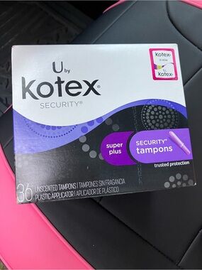 U by Kotex Security Tampons Super Plus Unscented Plastic Applicator 36ct